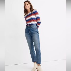Madewell The Momjean in Downey Wash Size 27